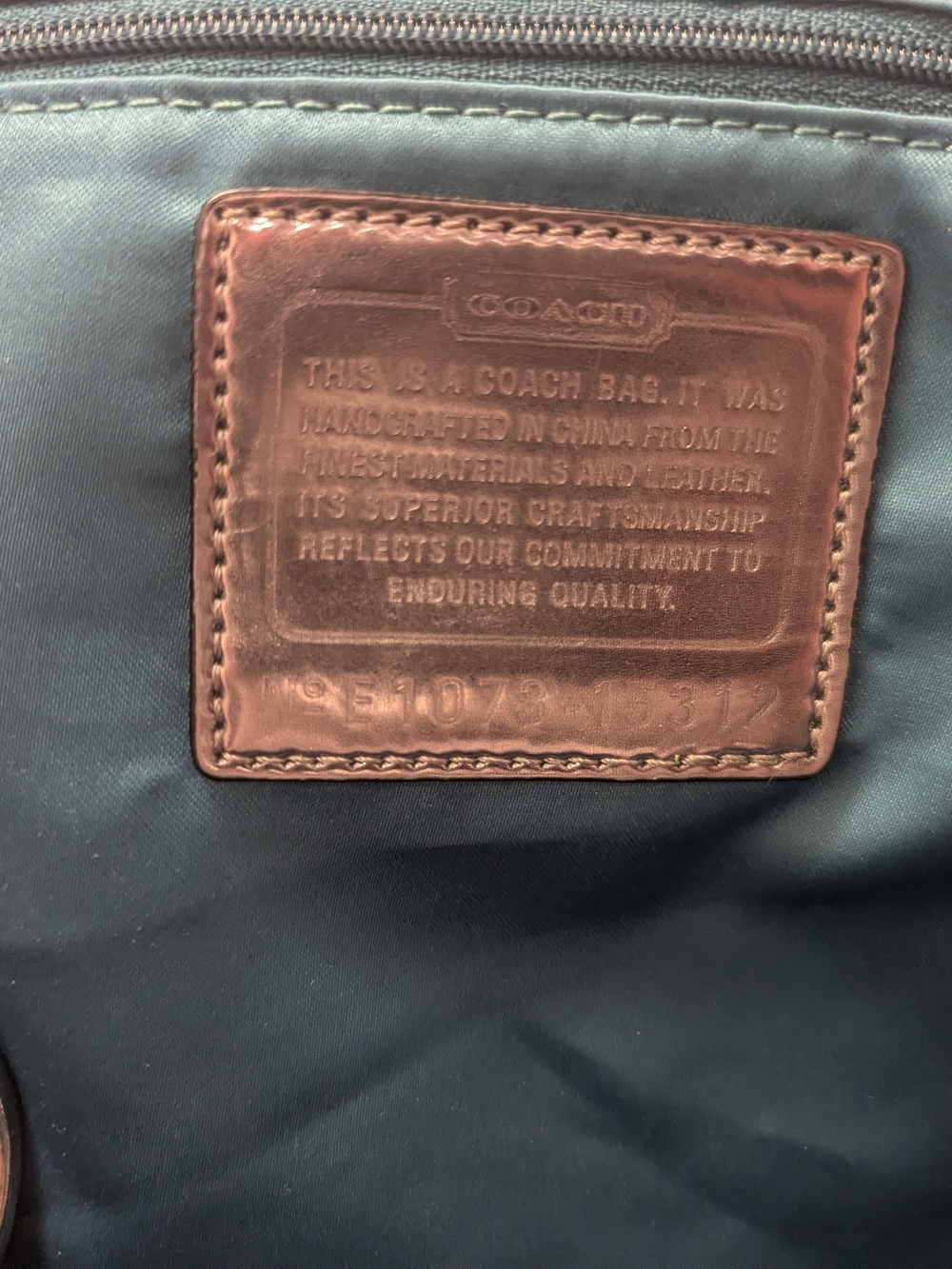 Coach Ombre Gray Shoulder Bag - Picture 9 of 16